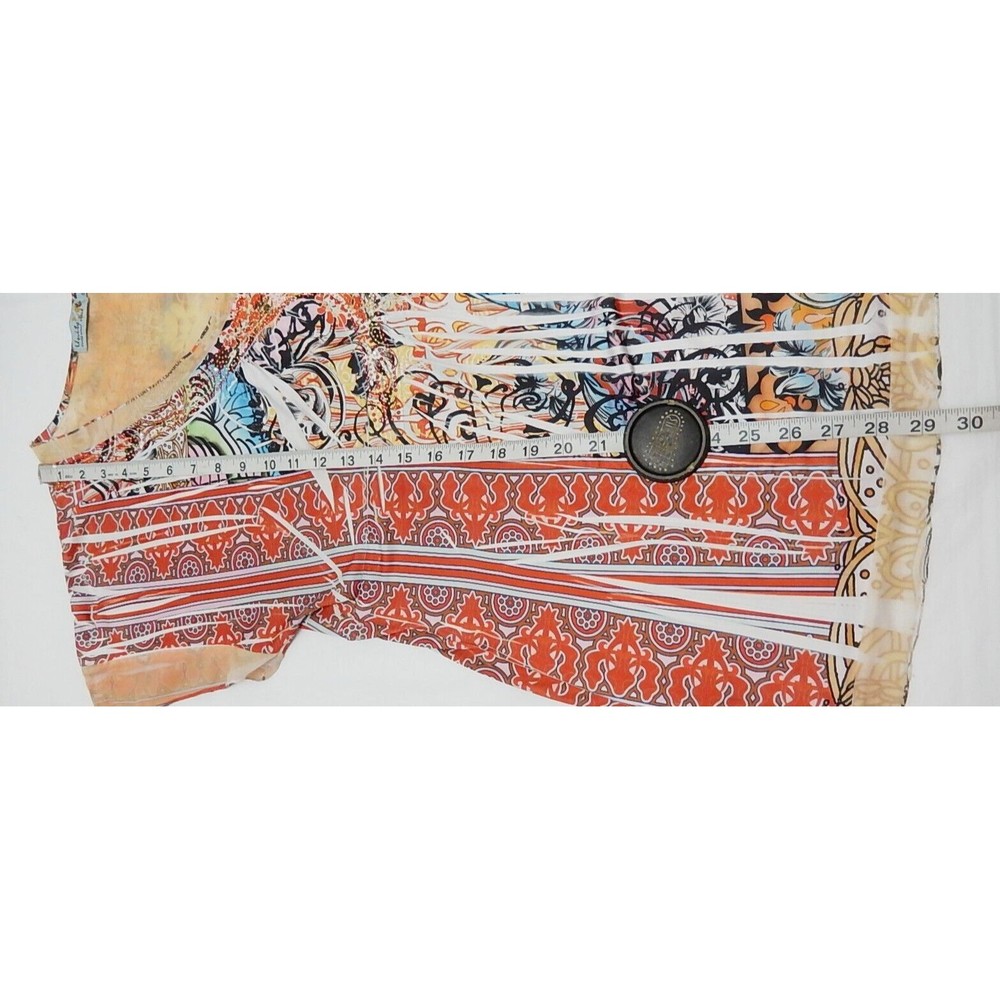 Unity World Wear Plus 2X Top Blouse V-Neck T-Shirt Short Dolman Sleeve Casual - Picture 9 of 11